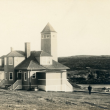 The first station here was built on Damariscove Island in 1897. Courtesy of BRHS
