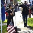 Imij Armstead singing the National Anthem during the Boothbay Harbor Memorial Day services. File photo