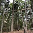 "Vertical Playpen," left, and "Cat Walk," right, are two of the elements in the new challenge course at BRHS. FRITZ FREUDENBERGER/Boothbay Register