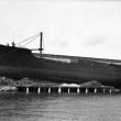 Seiner’s sister ship, Harvard. The vessel’s windlass, hawsepipe, and raised forecastle deck are visible in the photo. Courtesy of Boothbay Region Historical Society
