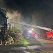 Fire at 79 Western Avenue in Boothbay Harbor Oct. 4. Courtesy of Mark Sullivan