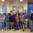 The Boothbay Region YMCA staff recently celebrated Pat Fraker's 90th birthday. Courtesy of BRYMCA
