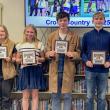 Plaque winners, from left to right, Lexi Hughes, Abby Orchard, Maddie Andreasen, Ross Gaffney, Jackson Zehm, and AJ Crocker. FRITZ FREUDENBERGER/Boothbay Register