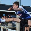 Ben Zapski competing in the high hurdles. BILL PEARSON/Boothbay Register