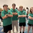The 2026 Tech Olympics Team: Collin Cantillo, Ford Harris, Finn Sullivan, and Violet Baldwin. Emily Mirabile photo