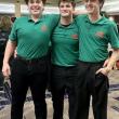 Hamilton Pierpan, Trey Tibbetts, and Anderson Pierpan prior to their adjudication performance. Emily Mirabile photo