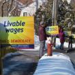 New signs by Lincoln County Indivisible on display this past weekend. Courtesy photo