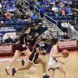 Red Eddies #12, Xavi Hall, in pursuit of the ball. LISA KRISTOFF/Boothbay Register