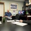 Chair Deryl Kipp joins via Zoom during a March 3 BHSD trustee meeting. ISABELLE CURTIS/Boothbay Register