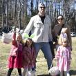 Ed & Ashley Bernard with daughters Eloise, Chloe and Calli after the morning Easter egg hunt at Boothbay Fire Station April 4. LISA KRISTOFF/Boothbay RE