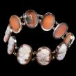 Vintage 14K Gold Cameo Bracelet