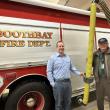 Chief Tim Pinkham, Boothbay Fire & Rescue, left, and Steve Bunker, Maine Fire Protection Services Commission. Courtesy photo