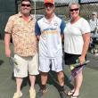 Griffin Yereance with his parents, Scott and Katie Yereance. KEVIN BURNHAM/Boothbay Register