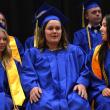 A fun moment between seniors, from left, Madeleine Andreasen, Ella Watts and Sarah Harris. KEVIN BURNHAM/Boothbay Register