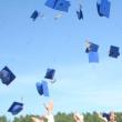 Caps flying