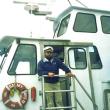 Capt. Mark Colby welcoming passengers aboard the Balmy Days II. Courtesy image