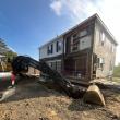 The back of the house needed to be repaired after its 2014 move separated it from a built-on addition. Courtesy of Patrice Cappelletti 