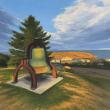Kevin Beers - "Dynamic Clouds" - 18" x 24" - one of the artist's new works on exhibit at Gleason Fine Art. Courtesy of the venue