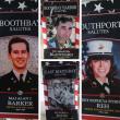 Four of the newest banners added to the region's display. Courtesy of Jim Singer