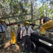 Firefighters responding with the ATV June 8. Courtesy photo