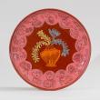 One of more than 500 handmade ceramic plates created by 2026 Salad Days Artist Torie Crouse. Courtesy photo