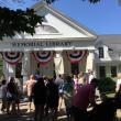 Crowd gathers at Boothbay Memorial Library
