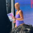 Isabel Wise O’Gara walking at New York Swim Week for Post Swim and The Chemo Club. Courtesy photo