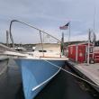 Charles Thayer's boat where he writes. EMMA BENVENUTO/Boothbay Register