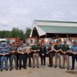 Lincoln County Sheriff’s Office Traffic Safety Enforcement Specialist, Deputy Jeff Rogers, alongside regional partner agencies, at a recent traffic safety summit in New Hampshire. Courtesy of LCSO