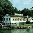 A promotional postcard from the late 1950s, or early 1960s showing the Dodge Inn in Edgecomb..