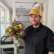 Bouquet delivered to Russell Brackett, chef at Lincoln Academy. Courtesy photo