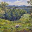 Cassie Sano, “View from Joe’s Trail” in the Maine Art Gallery’s current plein air show.