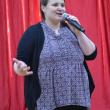 Emily Mirabile introducing a show. File photo