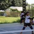 Jun and Pin playing in the Pickleball Stars Tournament. Courtesy of FTD