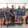 June “Driver of the Month” Chuck Wagstaff and team. Jasen Dickey photo
