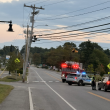 Boothbay Harbor Police detour motorists away from the Meadow Mall. Mark Sullivan photo
