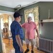 Steve McCullough talks about the family's life on the island. Nancy McCullough photo