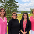 Four of the five new board members of the Boothbay Region Student Aid Fund. From left, Lesley Blethen, Jane Hahn, Peggy Splaine and Lisa Clarke. Missing is Lenore Imhof. Courtesy photo
