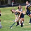Seahawk freshman Mabel Kaler looks to score in the first half. KEVIN BURNHAM/Boothbay Register
