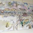 The second half of the Bob Rose mural in the Upstairs Gallery at the Opera House at Boothbay Harbor. Courtesy of the venue