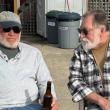 Clive Farrin, left, and Dennis Blackman relax during the party. Courtesy  photo
