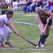 Lilly Cowing gets ahead of a Hall-Dale player. KEVIN BURNHAM/Boothbay Register