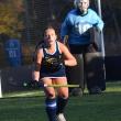 Seahawk tri-captain Olivia Carlson gets ready to defend against Hall-Dale in the fourth quarter. KEVIN BURNHAM/Boothbay Register