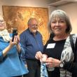Missy Asen receives the Second Place ribbon. LISA KRISTOFF/Boothbay Register
