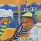 Dorothy Eisner(1906-1984), Boat Trip (1960), oil, 30x36” Maine Art Galleries