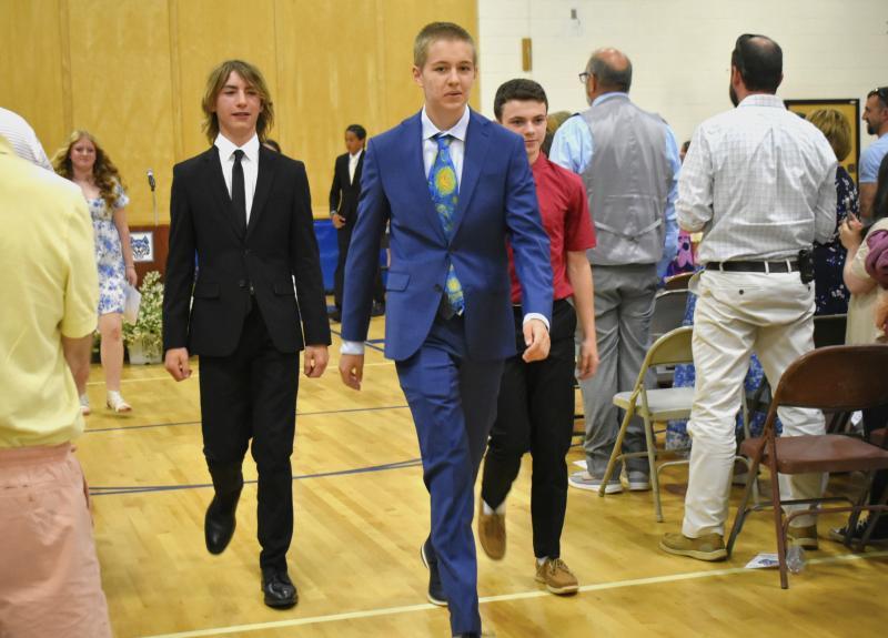BRES 8th graders enjoy a night of recognition as they prepare to enter high school. ISABELLE CURTIS/Boothbay Register