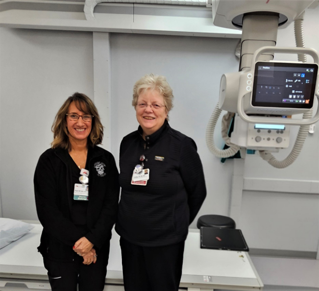 MaineHealth Lincoln Hospital Imaging Manager Pam Hepburn, left, and Technologist Cindy Noonan are excited about the addition of state-of-the-art imaging technology in Boothbay Harbor on the St. Andrews campus. Courtesy photo