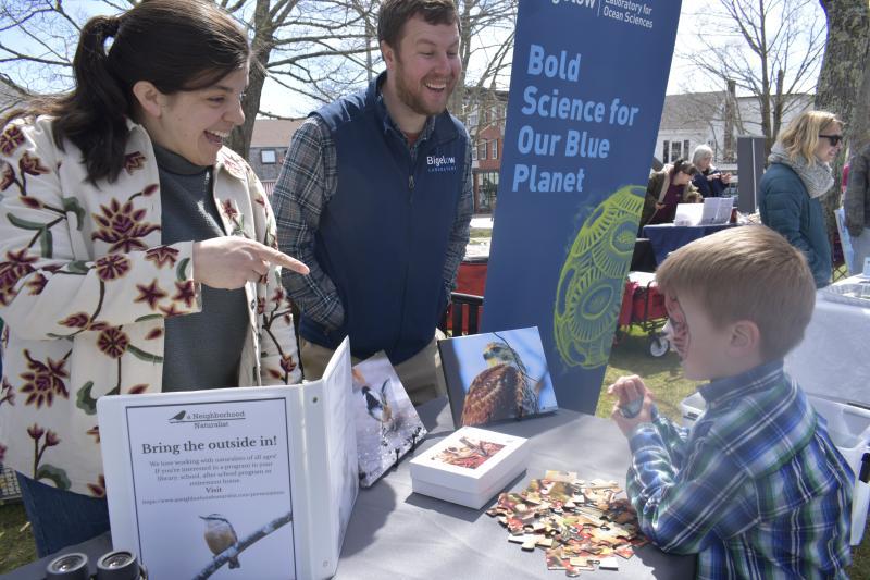 Boothbay Harbor Memorial Library's Earth Day celebration April 25. LISA KRISTOFF/Boothbay Register