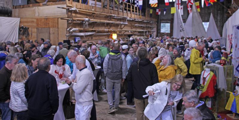 A huge crowd gathers for the 2026 Claw Down at Sample's Shipyard June 18. STEVE EDWARDS/Boothbay Register