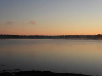 The sunrise, from our campsite. Photo curtesy Eliza Nickelson.